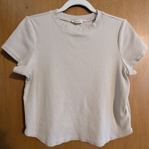 Women's Cream Short Sleeve Top